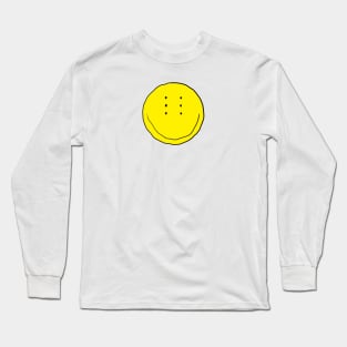 Six-Eyed Smiley Face, Medium Long Sleeve T-Shirt